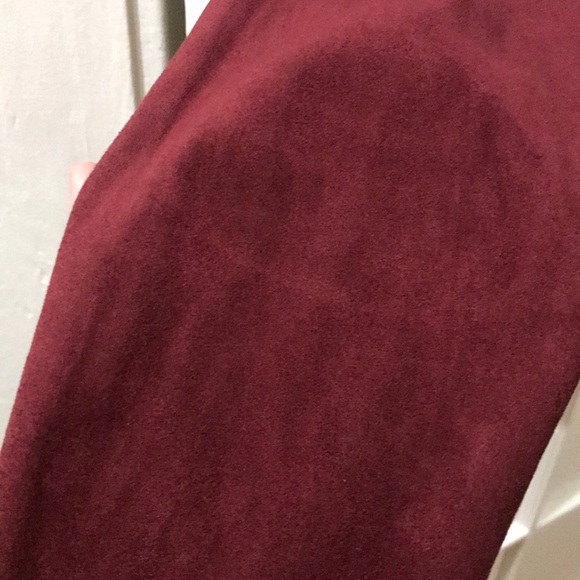 Suede-like jacket in Burgundy/Wine - Picture 2 of 4